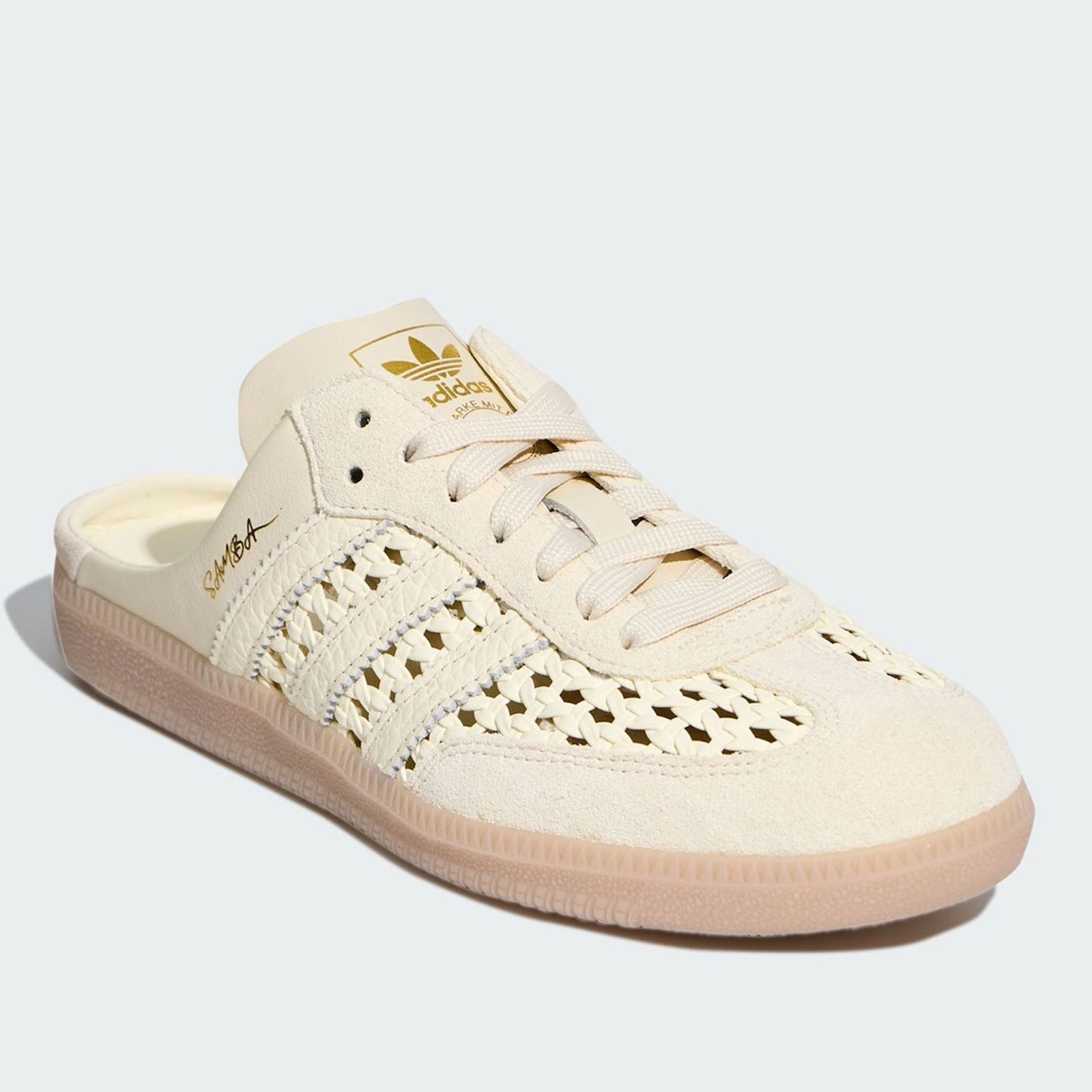 adidas Samba Mule Woven Basketweave 'Cream White' Women's (KH7719)
