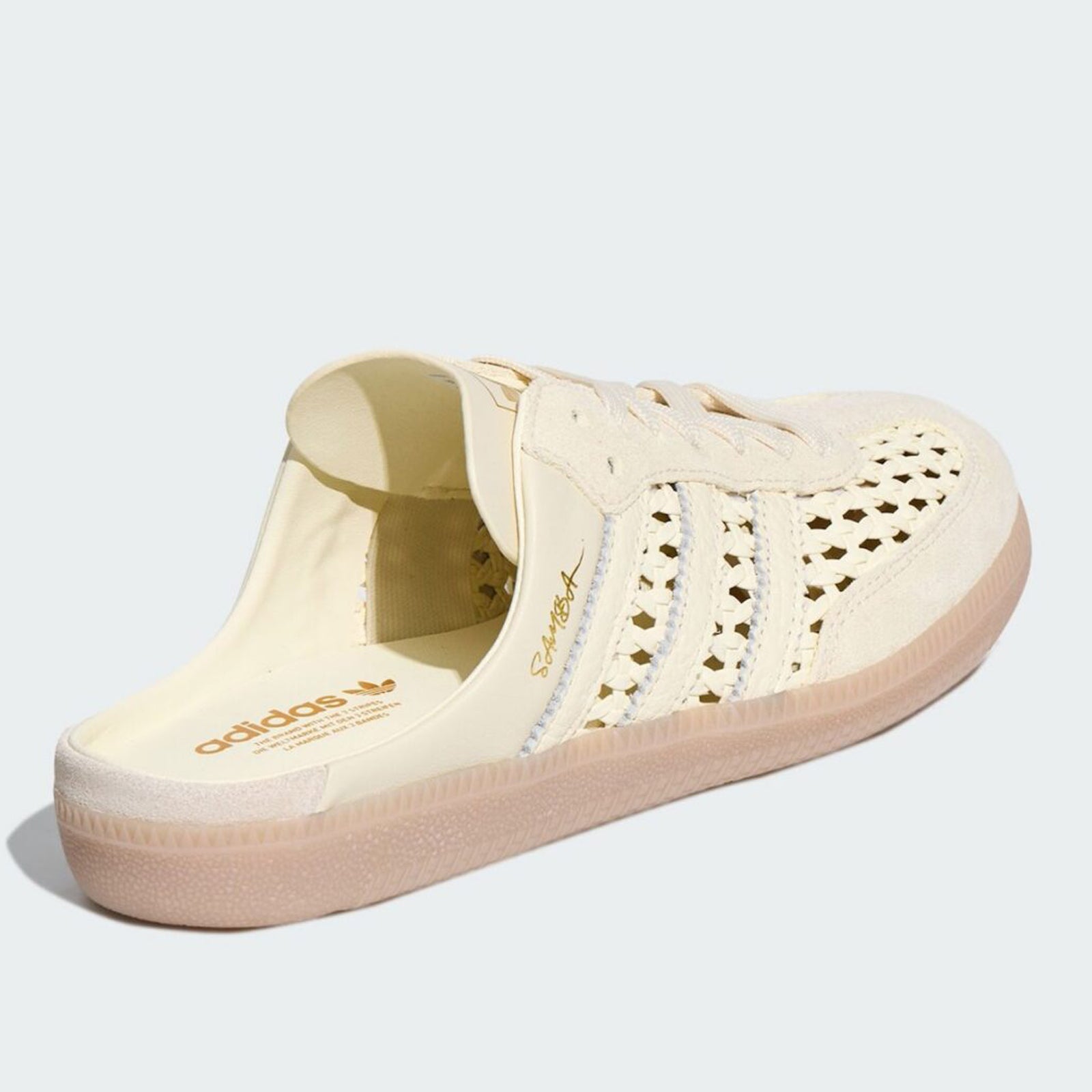 adidas Samba Mule Woven Basketweave 'Cream White' Women's (KH7719)