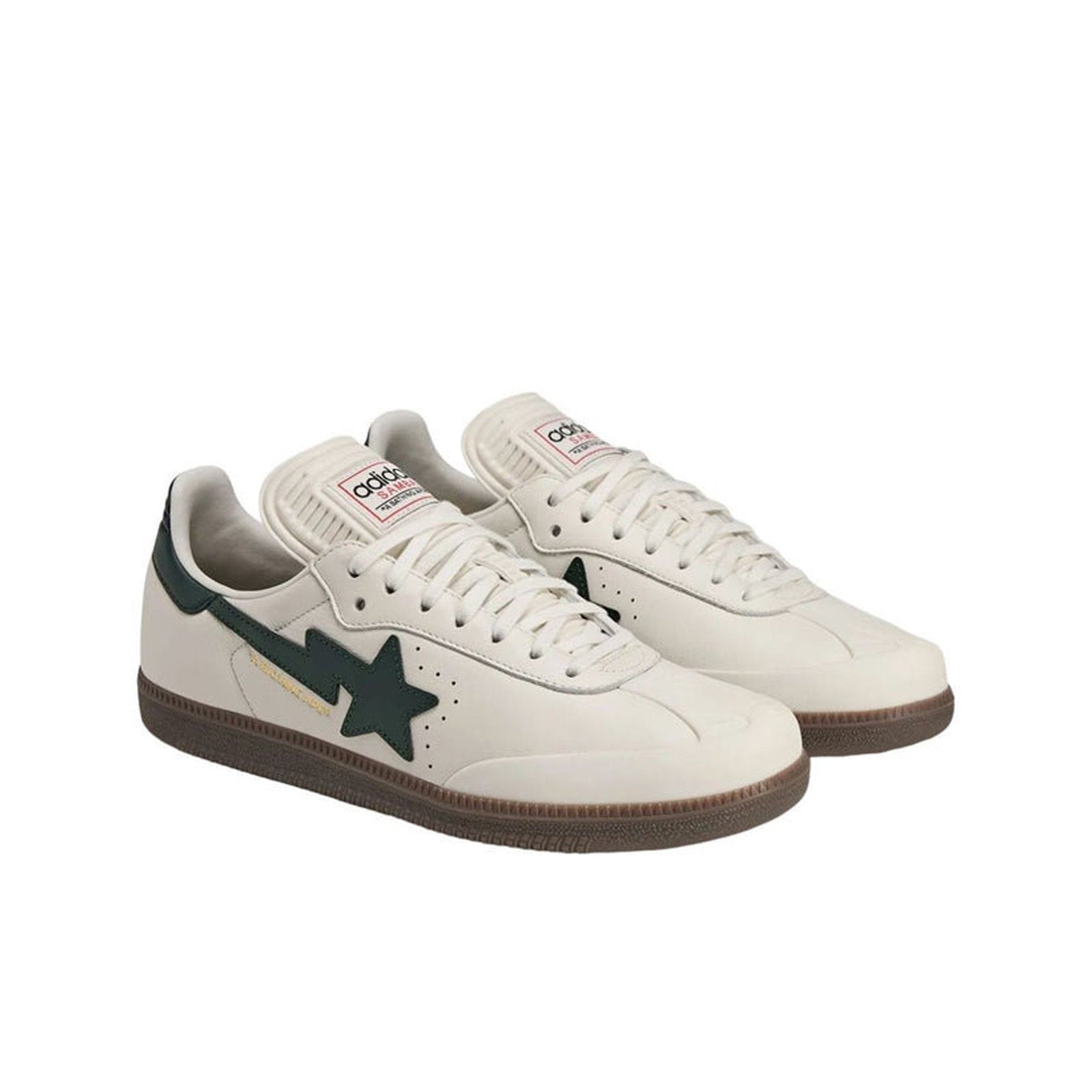 Adidas x A Bathing Ape (BAPE) Samba 'White Forest' World Cup Pack Sneakers (KJ8852)