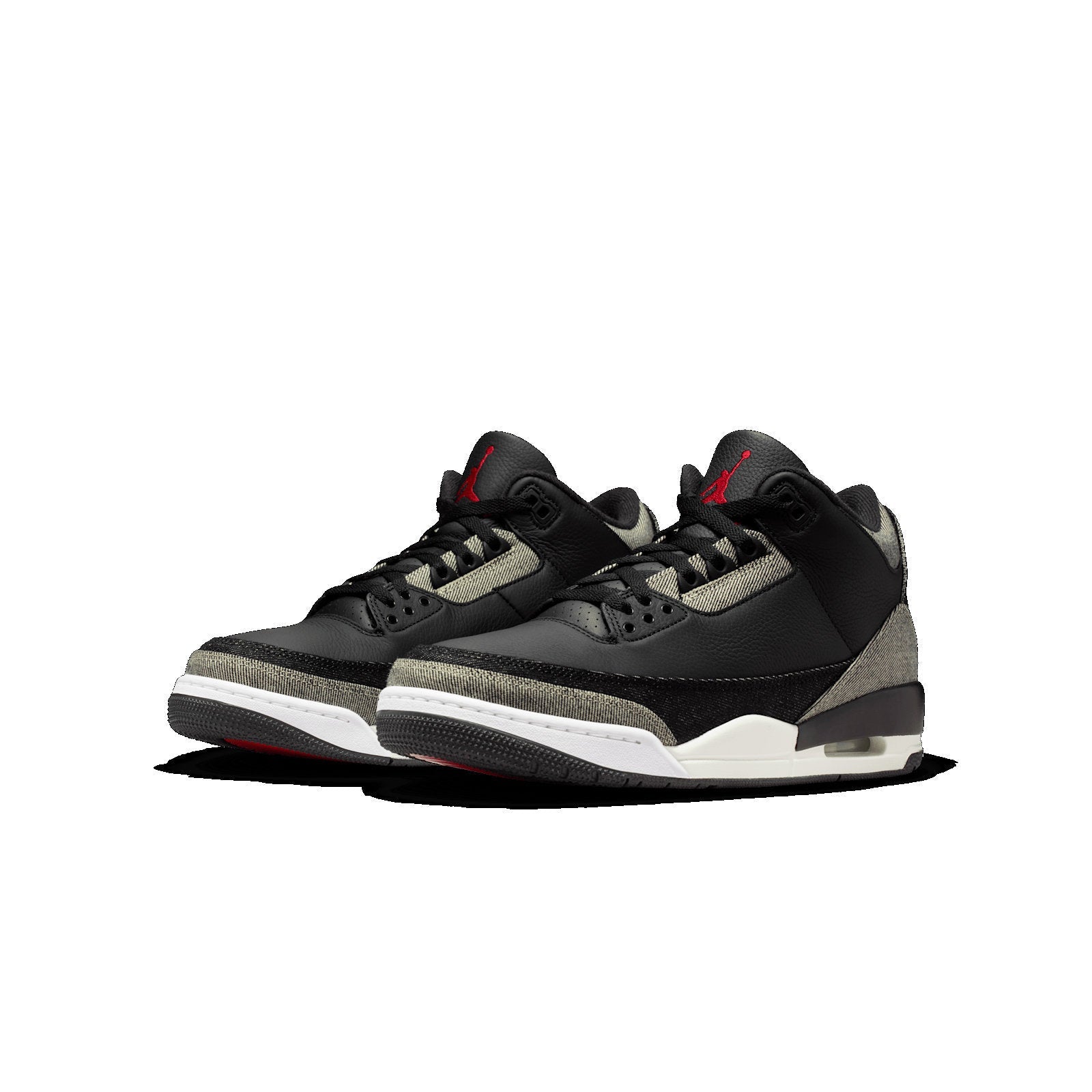 Air Jordan 3 Retro x Levi's 'Black Denim' Sneakers (IR0914-400)