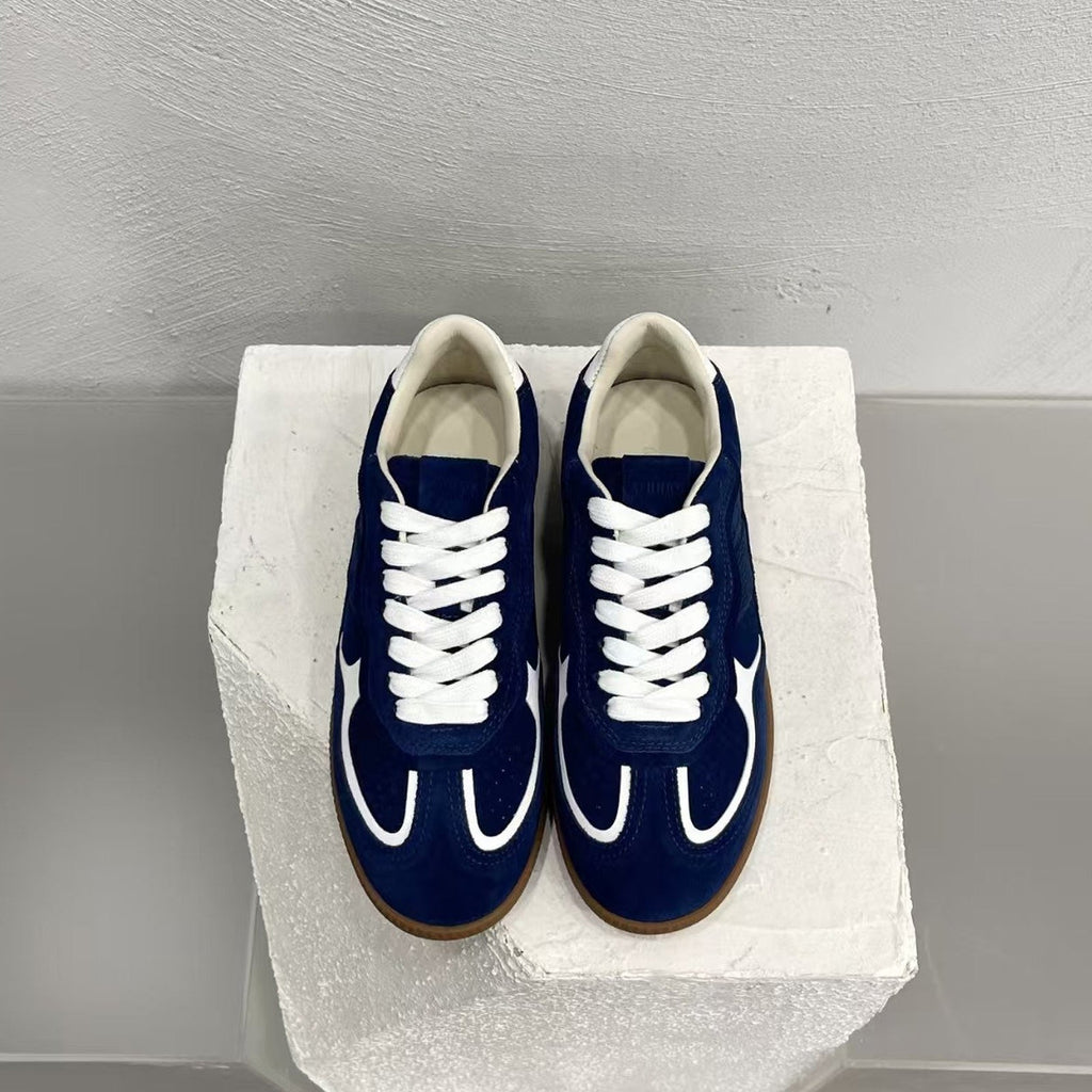 Alohas TB.490 Rife Sheen Blue Suede & Nylon Sneakers – Low Top