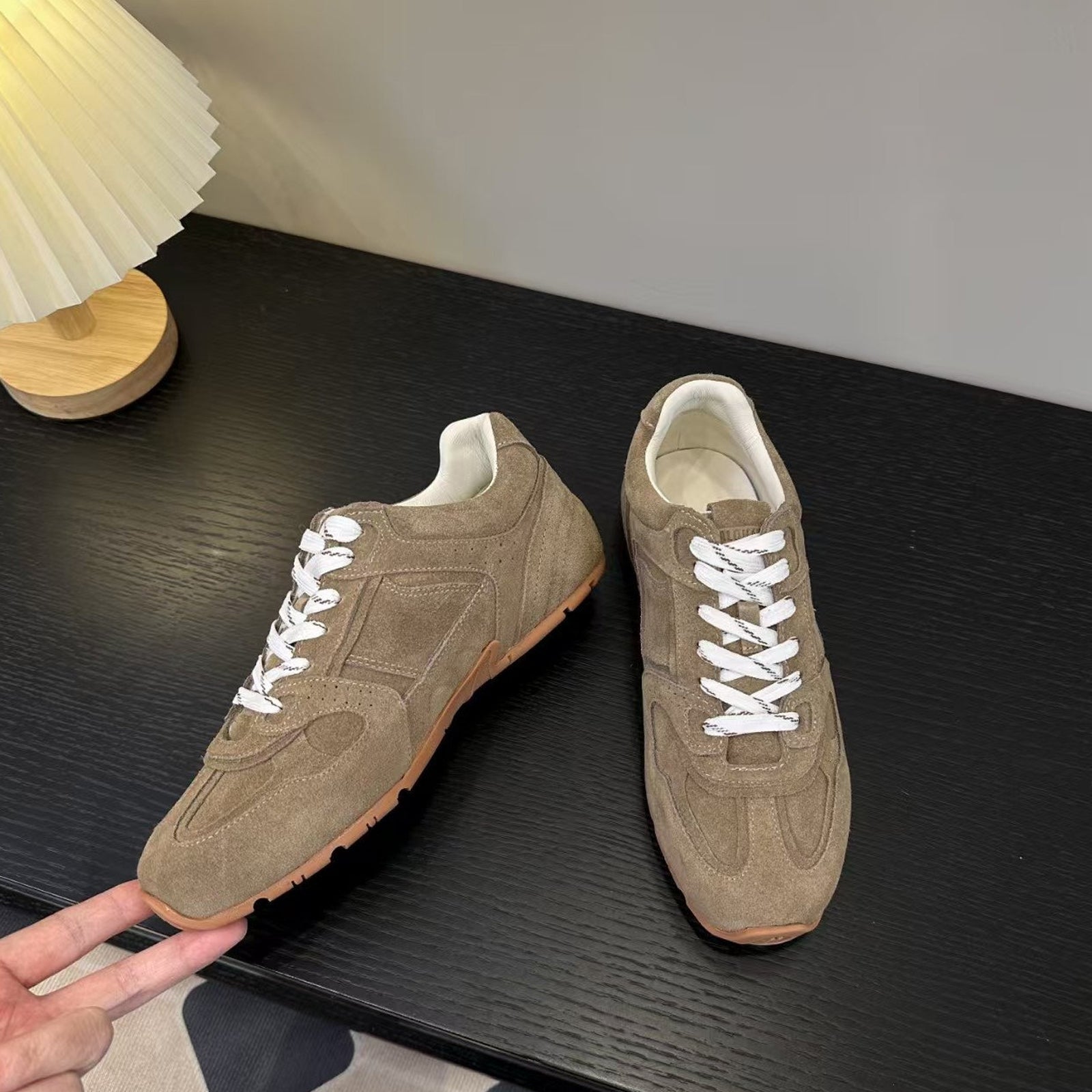 Alohas TB.56 Khaki Suede Sneakers – Women’s Low Top