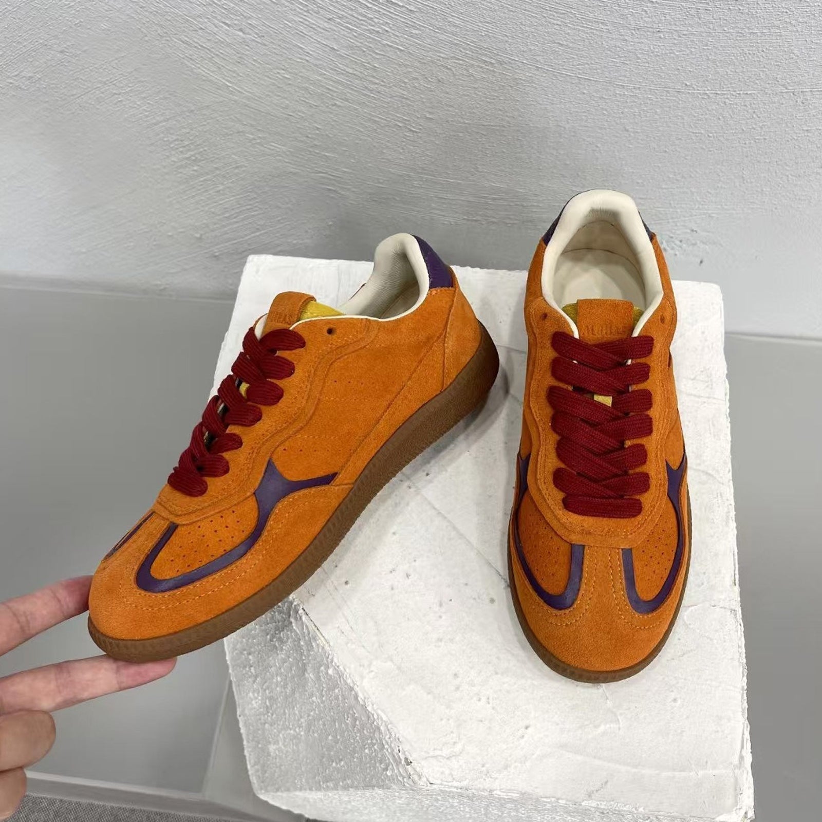 Alohas TB.490 Rife Orange Suede Sneakers – Low Top Women