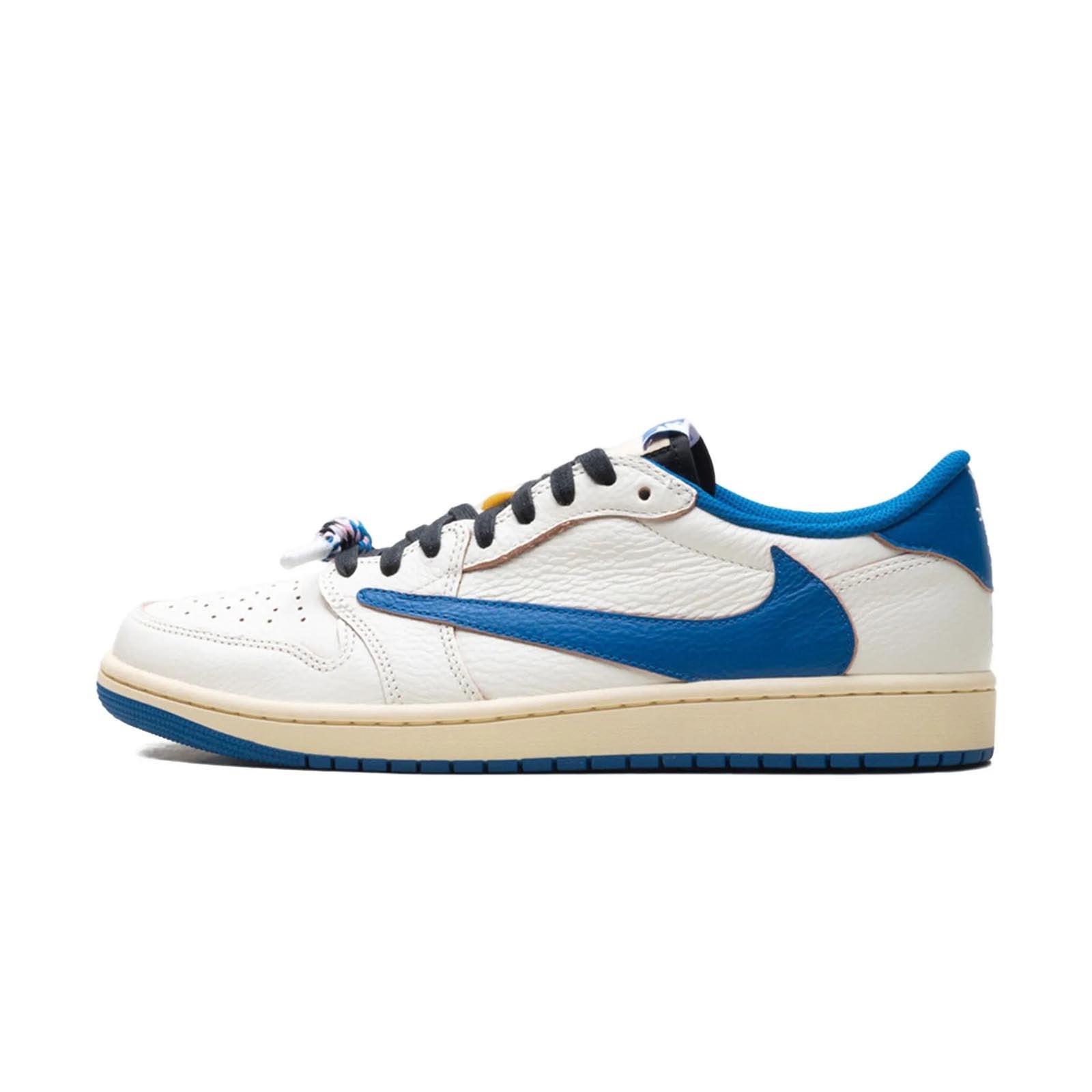 Air Jordan 1 Low x Travis Scott x Fragment Design 'Sail / Military Blue' (DM7866-104)