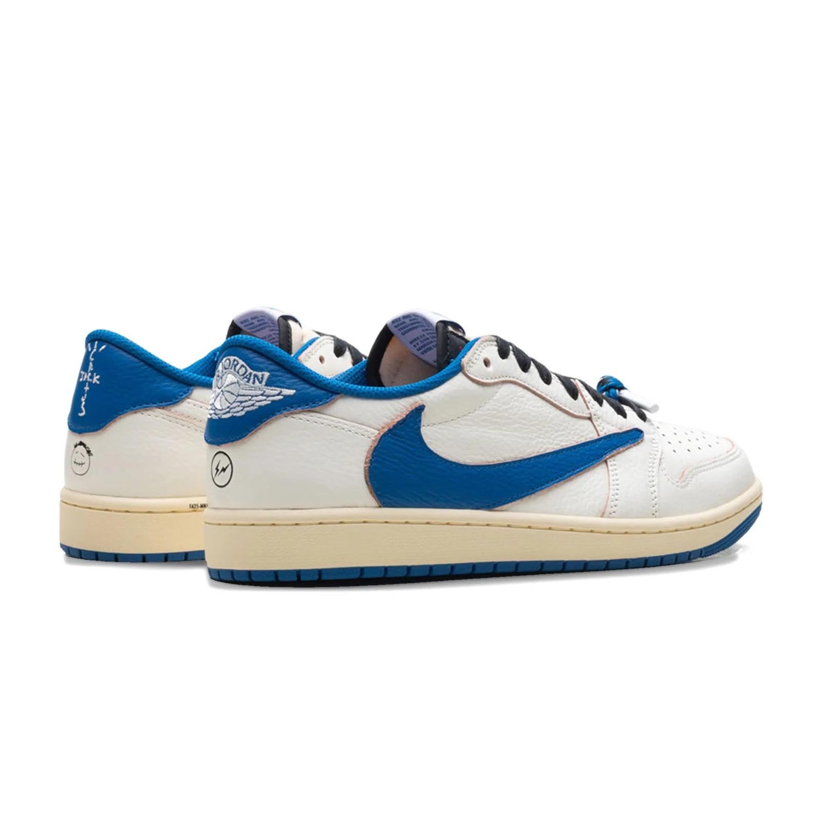 Air Jordan 1 Low x Travis Scott x Fragment Design 'Sail / Military Blue' (DM7866-104)
