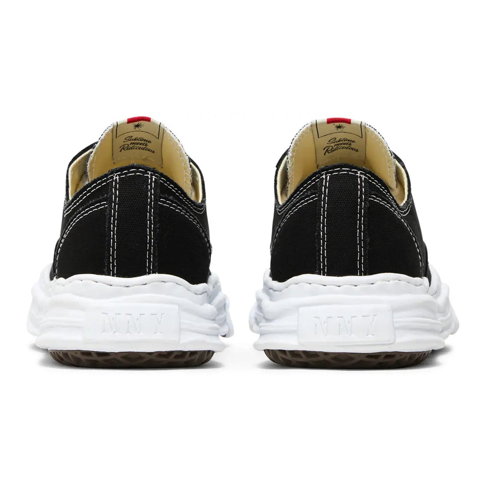 Maison Mihara Yasuhiro Hank OG Sole Canvas Low 'Black White' A05FW702-BLK
