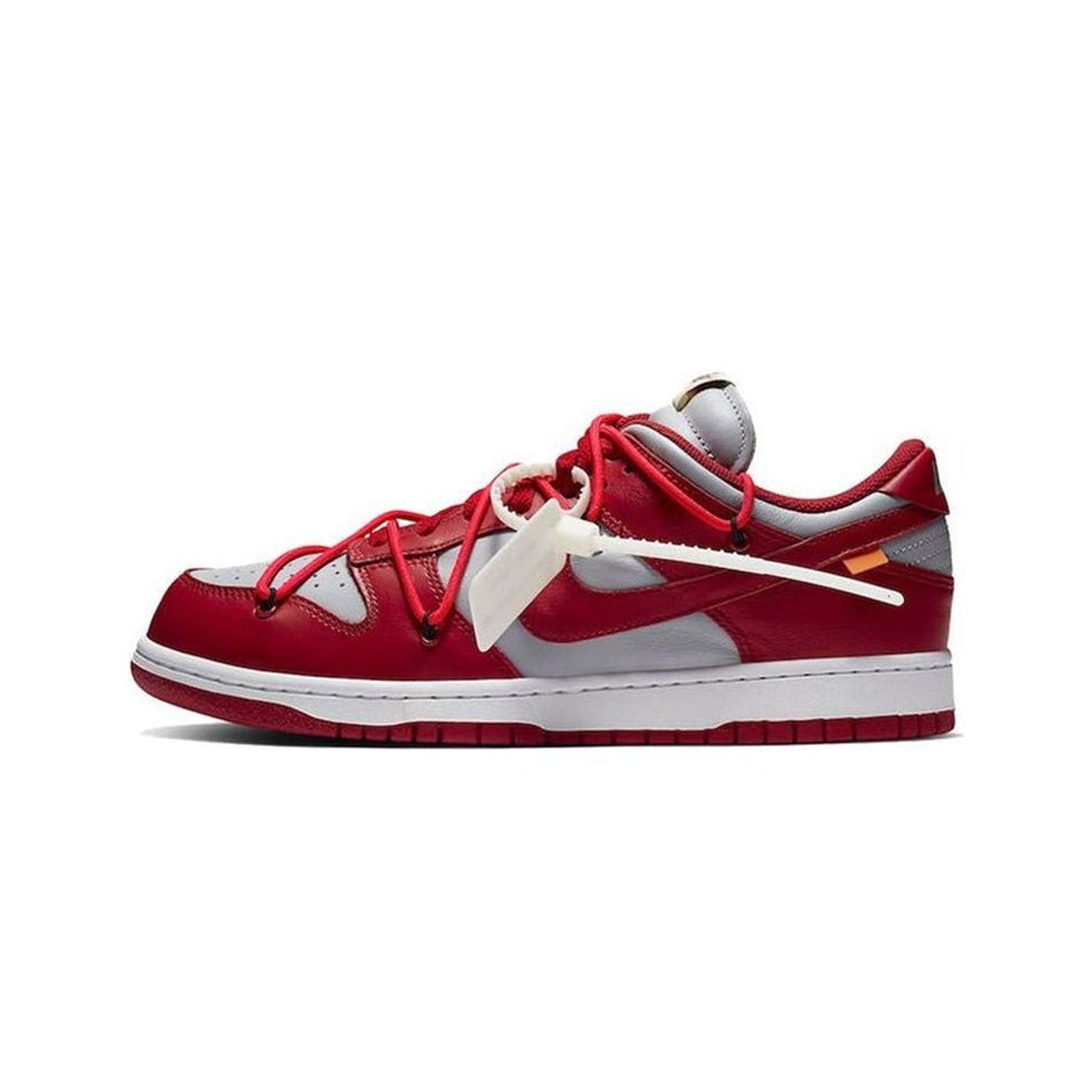 Nike x Off-White™ Dunk Low 'University Red / Grey' (CT0856-600)