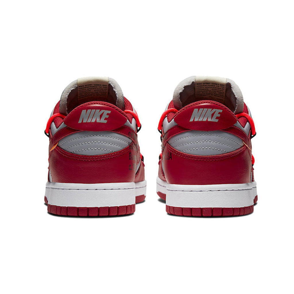 Nike x Off-White™ Dunk Low 'University Red / Grey' (CT0856-600)
