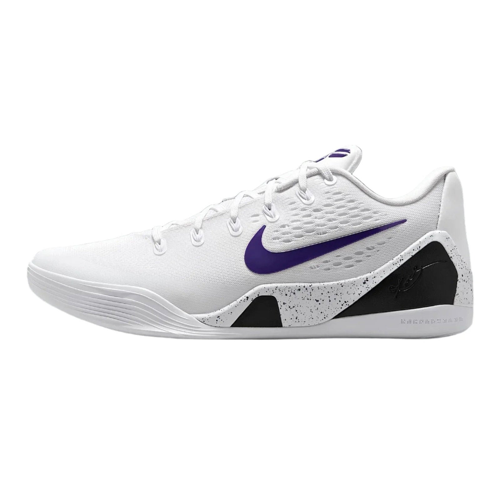 Nike Kobe 9 EM Low Protro 'White / Court Purple' Basketball Sneakers (IH1401-100)