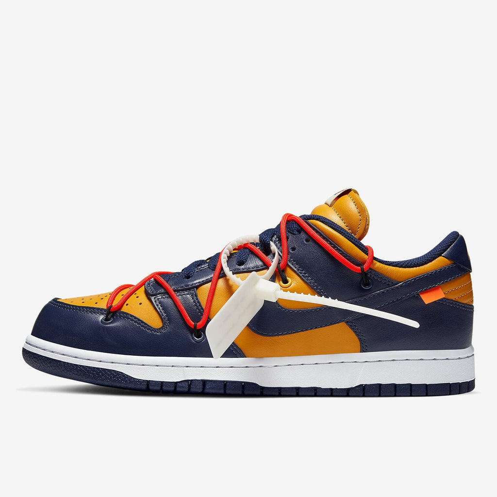 Nike x Off-White™ Dunk Low 'University Gold' Sneakers (CT0856-700)
