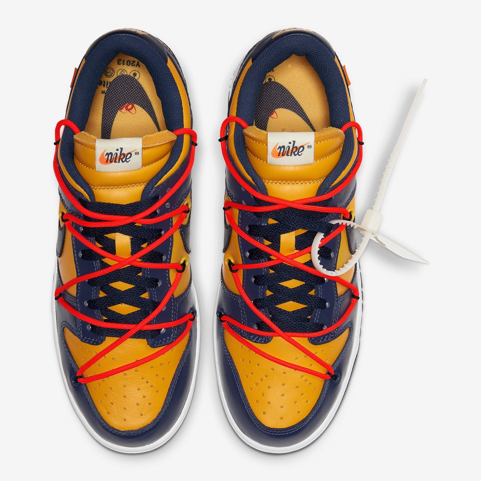 Nike x Off-White™ Dunk Low 'University Gold' Sneakers (CT0856-700)