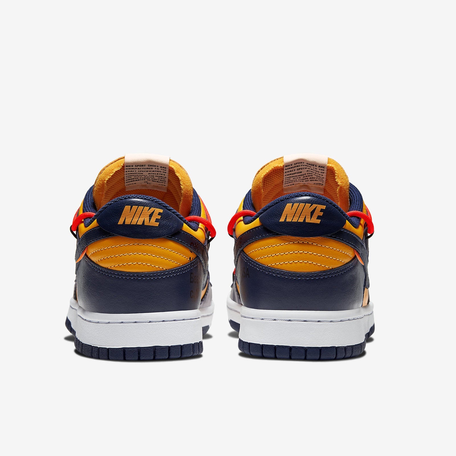 Nike x Off-White™ Dunk Low 'University Gold' Sneakers (CT0856-700)