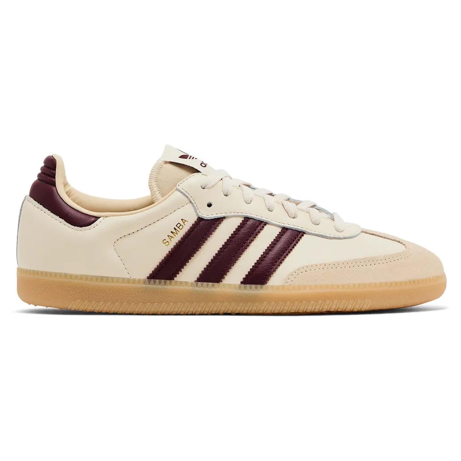 Adidas Samba OG 'Wonder White Shadow Red' JS3830 Sneakers