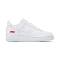 Nike x Supreme Air Force 1 Low 'Box Logo' White Sneakers (CU9225-100)