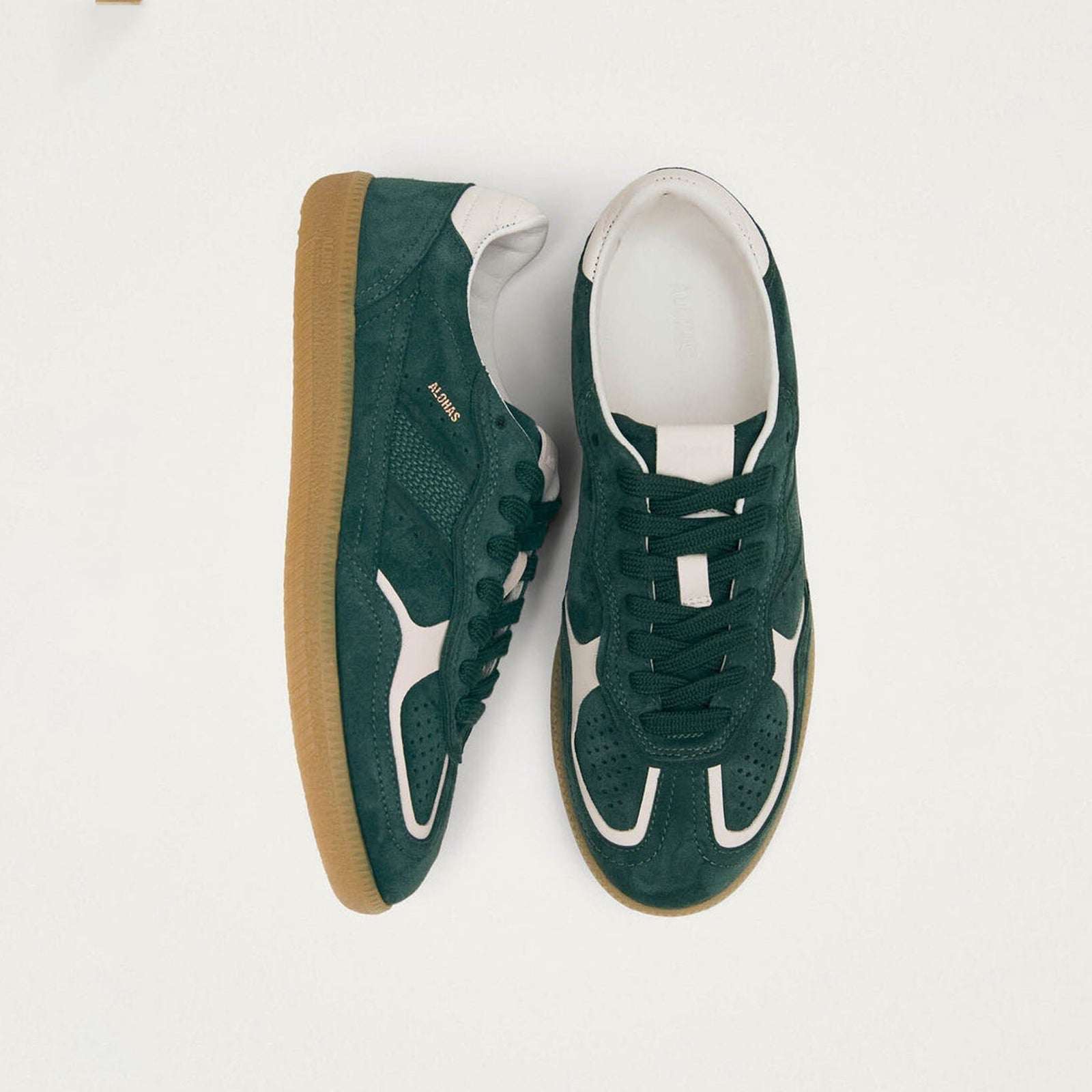 Alohas TB.490 Rife Forest Green Leather Sneakers – Low Top
