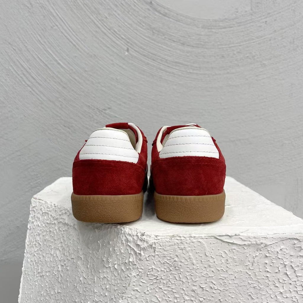 Alohas TB.490 Rife Sheen Red Suede & Nylon Sneakers – Low Top